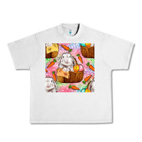 Lunar Rock Easter Bunny With Hamper Seamless Pattern Urban Heavy Tee - BundleAndBundleShop