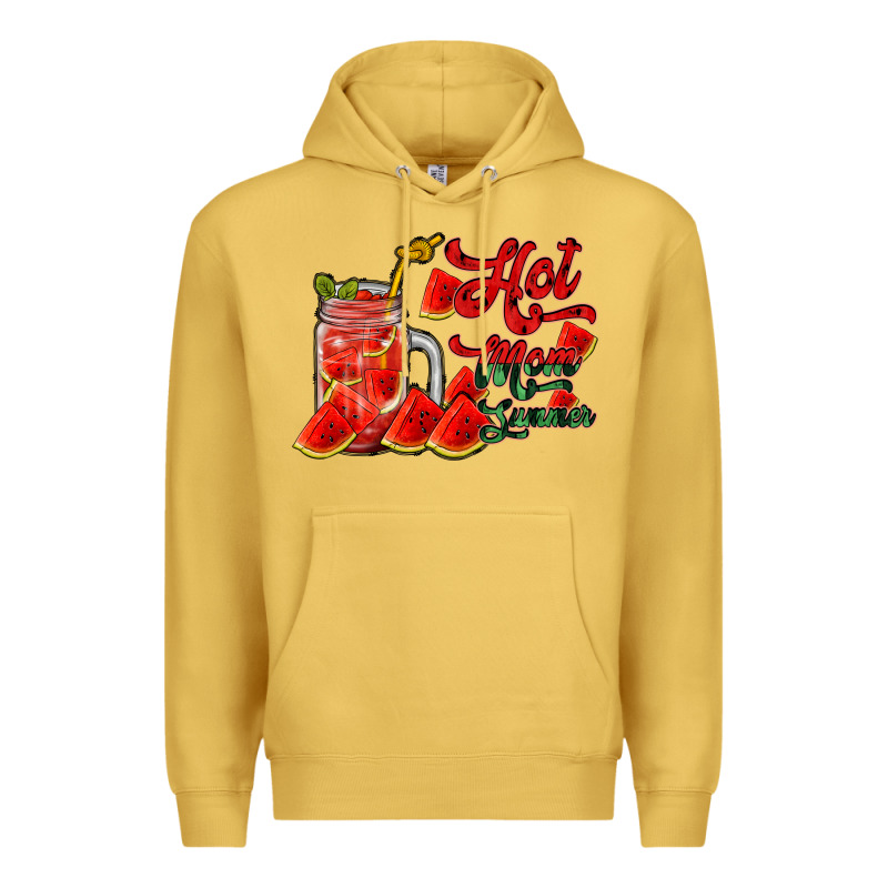Hot Mom Summer Watermelon Premium Hoodie by RacoonDesign | Teevron