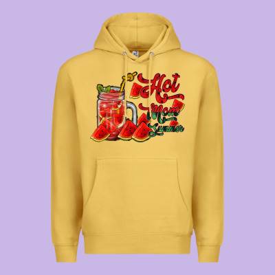 Hot Mom Summer Watermelon Premium Hoodie Designed By Racoondesign
