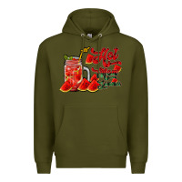 Army Green hot mom summer watermelon Premium Hoodie - RacoonDesign