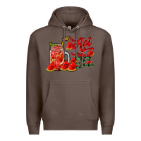 Coffee hot mom summer watermelon Premium Hoodie - RacoonDesign