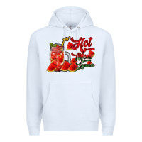 White hot mom summer watermelon Premium Hoodie - RacoonDesign
