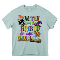 This Witch Can Be Bribed With Chocolate Heavy Core Tee | Teevron