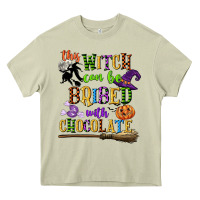 Mossy this witch can be bribed with chocolate Heavy Core Tee - CowGirlArtShop