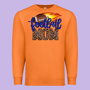 Football Mom Premium Sweatshirt Designed By Jahusdesignshop