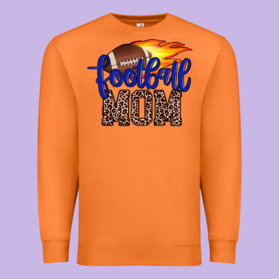 Football Mom Premium Sweatshirt Designed By Jahusdesignshop