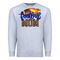 Heather Grey football mom Premium Sweatshirt - JahusDesignShop