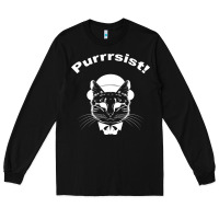 Black Purrrsist Long Sleeve Tee - Bettercallsaul