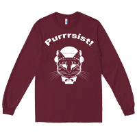 Burgundy Purrrsist Long Sleeve Tee - Bettercallsaul