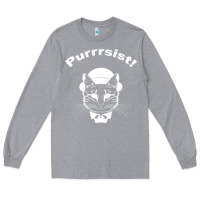 Heather Grey Purrrsist Long Sleeve Tee - Bettercallsaul