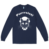 Navy Purrrsist Long Sleeve Tee - Bettercallsaul