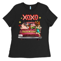 Valentine's Day Truck Farm Animals Cupid Xoxo Ladies Tee | Teevron