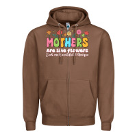 Chestnut mothers are like flowers Zipper Hoodie - JahusDesignShop