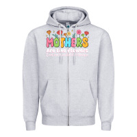 Heather Grey mothers are like flowers Zipper Hoodie - JahusDesignShop