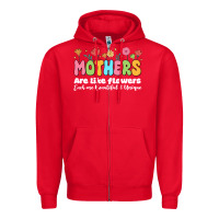 Red mothers are like flowers Zipper Hoodie - JahusDesignShop