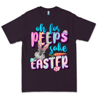 Plum Oh for peeps sake Easter Day Premium Tee - CowGirlArtShop