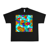 Pride Lgbtq Ice Cream And Sunflowers Seamless Urban Heavy Tee | Teevron