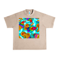 French Oak Pride lgbtq ice cream and sunflowers seamless Urban Heavy Tee - BundleAndBundleShop