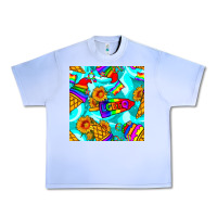 Grape Ice Pride lgbtq ice cream and sunflowers seamless Urban Heavy Tee - BundleAndBundleShop
