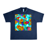 Navy Pride lgbtq ice cream and sunflowers seamless Urban Heavy Tee - BundleAndBundleShop