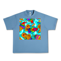 Pebble Blue Pride lgbtq ice cream and sunflowers seamless Urban Heavy Tee - BundleAndBundleShop