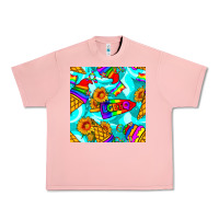 Salmon Pride lgbtq ice cream and sunflowers seamless Urban Heavy Tee - BundleAndBundleShop