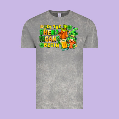 Let The Shenanigans Begin St. Patrick's Day Vintage Tee Designed By Fadigitalartstudio