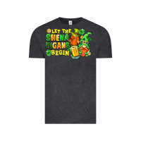 Vintage Black Let the shenanigans begin St. Patrick's Day Vintage Tee - FaDigitalArtStudio