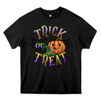 Black trick or treat Heavy Core Tee - CowGirlArtShop