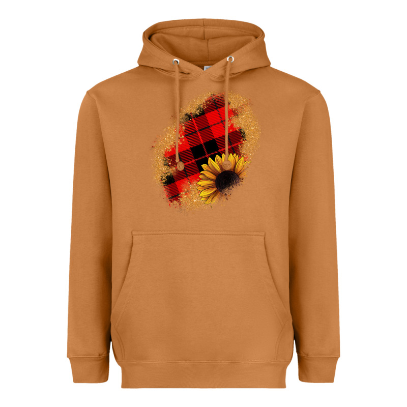 Sunflower Christmas Patch Heavyweight Hoodie by JahusDesignShop | Teevron