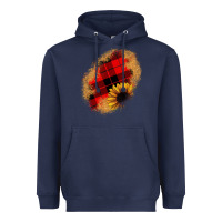 Navy sunflower Christmas patch Heavyweight Hoodie - JahusDesignShop