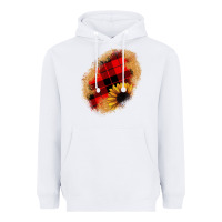 White sunflower Christmas patch Heavyweight Hoodie - JahusDesignShop