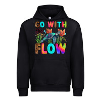 Black go with the flow Urban Hoodie - RanaPortraitStore