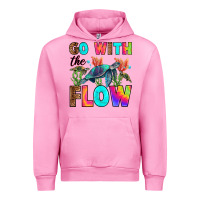 Fuchsia Pink go with the flow Urban Hoodie - RanaPortraitStore