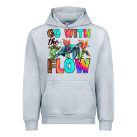 Heather Grey go with the flow Urban Hoodie - RanaPortraitStore