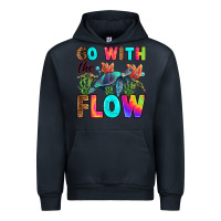 Navy go with the flow Urban Hoodie - RanaPortraitStore