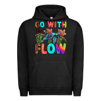 Pigment Black go with the flow Urban Hoodie - RanaPortraitStore