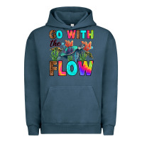 Pigment Midnight Navy go with the flow Urban Hoodie - RanaPortraitStore