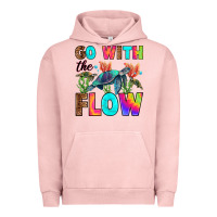 Pigment Salmon go with the flow Urban Hoodie - RanaPortraitStore