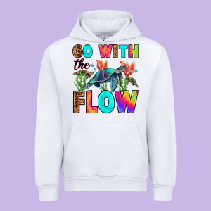 Go With The Flow Urban Hoodie Designed By Ranaportraitstore