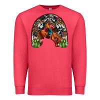 Cardinal rodeo cowboy rainbow Premium Sweatshirt - JahusDesignShop