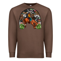 Chestnut rodeo cowboy rainbow Premium Sweatshirt - JahusDesignShop