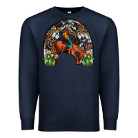 Navy rodeo cowboy rainbow Premium Sweatshirt - JahusDesignShop