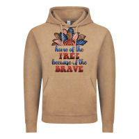 Vintage Coffee home of the free because of the brave Vintage Hoodie - BundleAndBundleShop