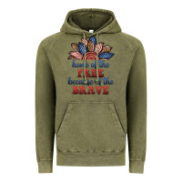 Vintage Olive home of the free because of the brave Vintage Hoodie - BundleAndBundleShop