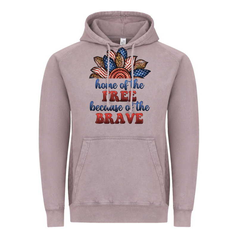 Home Of The Free Because Of The Brave Vintage Hoodie by BundleAndBundleShop | Teevron