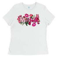 White Valentine's Day mama Ladies Tee - FaDigitalArtStudio