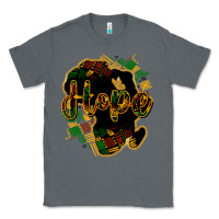 Charcoal Heather Hope black history Classic Tee - HowdyJamesFarm