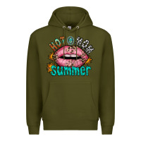 Army Green hot mom summer Premium Hoodie - RacoonDesign
