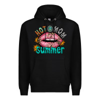 Black hot mom summer Premium Hoodie - RacoonDesign